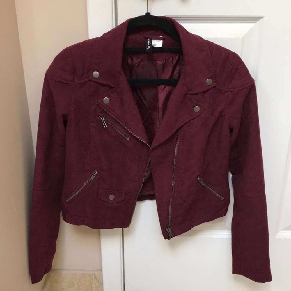 Maroon Suede Jacket